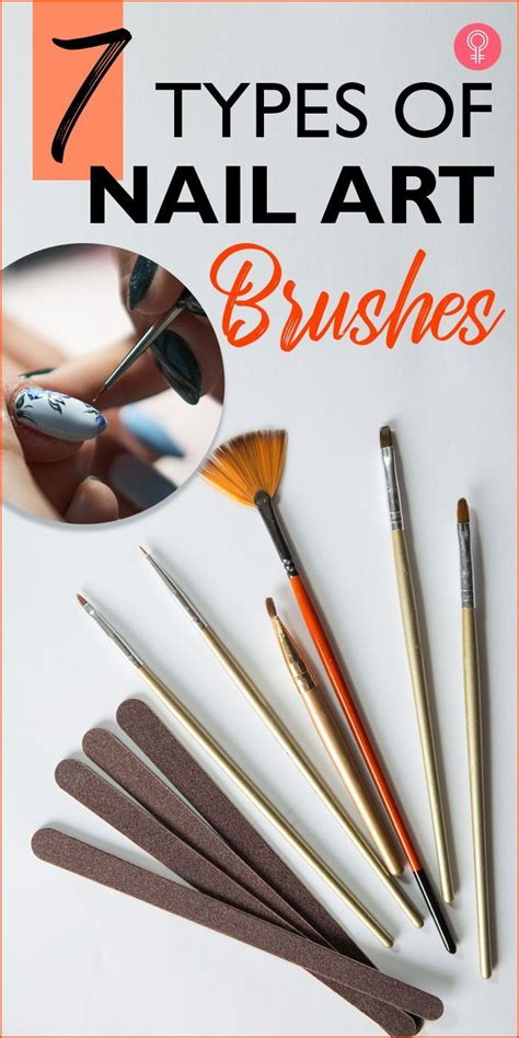 Types Of Nail Art Brushes In Nail Art Brushes Types Of Nails