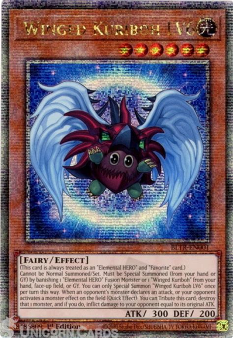 BLTR EN001 Winged Kuriboh LV6 Quarter Century Secret Rare 1st Edition