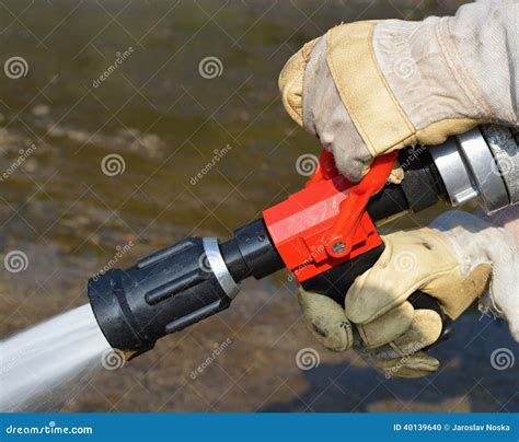 Fire Nozzles Stock Photo Image Of Supply Loop Firefighting 40139640