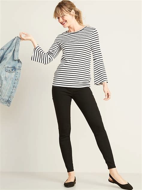 Mid Rise Wow Super Skinny Black Wash Pull On Ankle Jeggings For Women