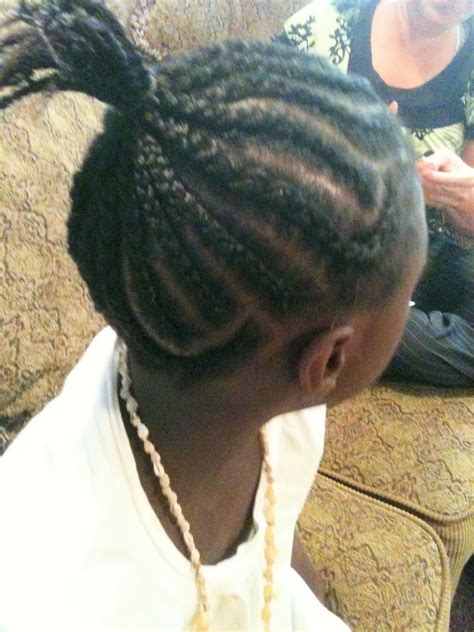 Cornrows Braids Extensions: Ponytail Cornrows