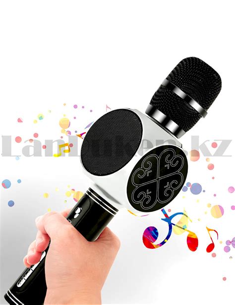 Беспроводной Bluetooth караоке-микрофон с USB входом с изменением ...