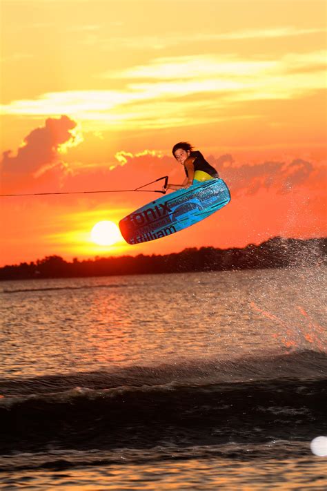 Wakeboarding Sunset Wallpaper