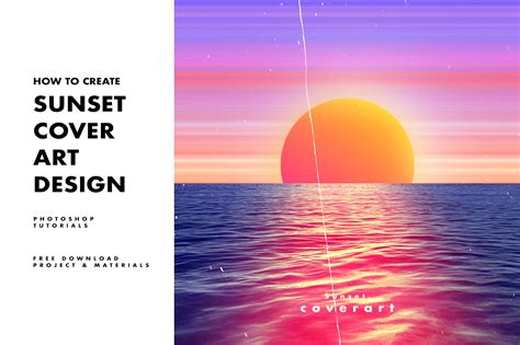 How To Create Sunset Cover Art Design Photoshop Tutorials