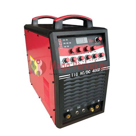 Jual TRAFO LAS RHINO TIG AC DC 400 P MERAH Berkualitas Mega Perkakas