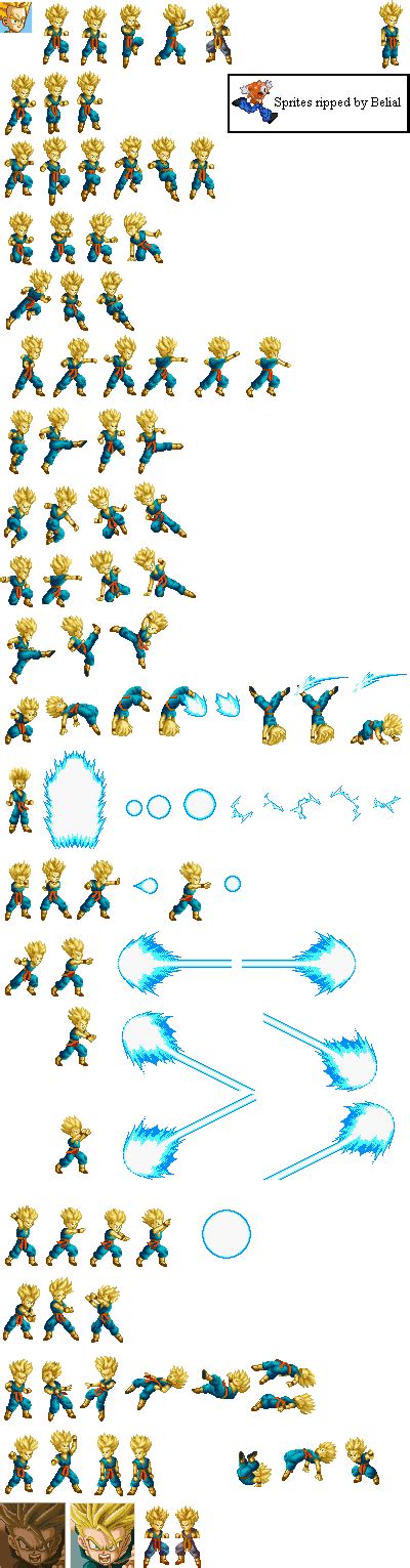 Dragon Ball Z Super Butouden 3 Trunks Sprites