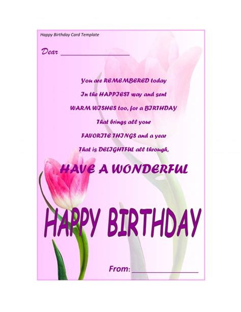 8 Free Birthday Card Templates In Word Word Excel Formats