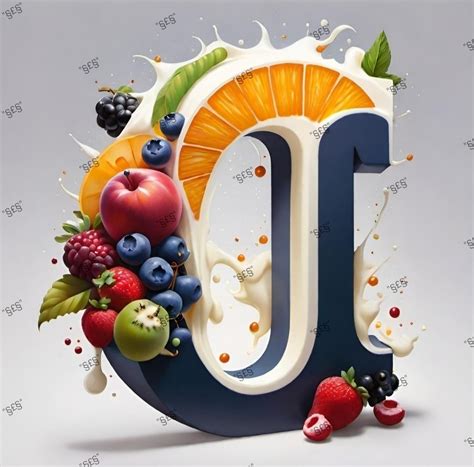 Letra J y frutas