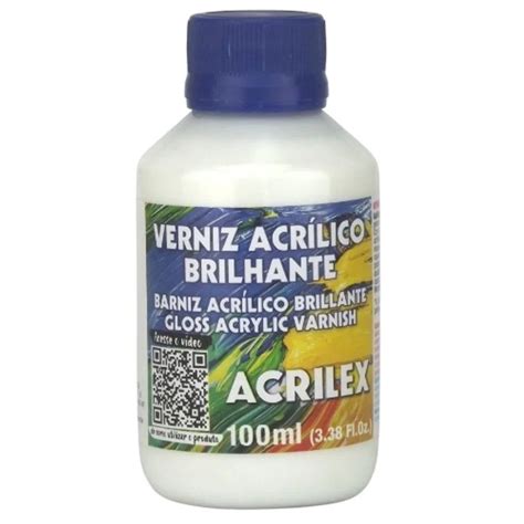 Verniz Acrílico Brilhante Acrilex 100ml Original Shopee Brasil