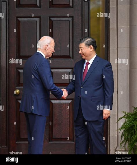 San Francisco 15th Nov 2023 Chinese President Xi Jinping Meets With