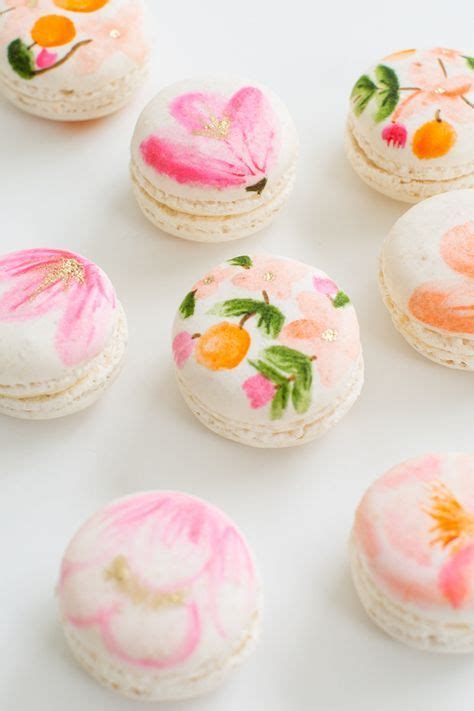 DIY Floral Macarons Sugar Cloth Mothers Day Desserts Desserts