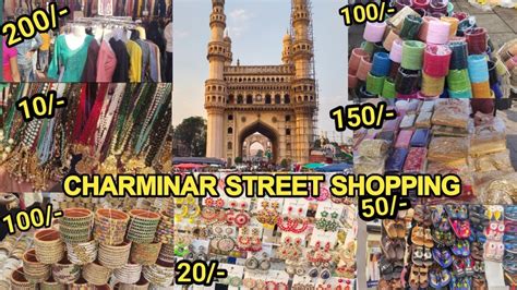 Charminar Street Shopping Street Food Charminar