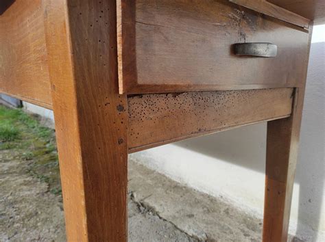 Former French Countryside Table In Rustic Oak For Sale At Pamono