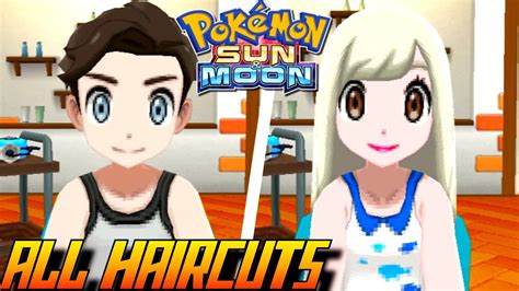 Pokémon Sun And Moon All Haircuts Colors Male And Female Youtube