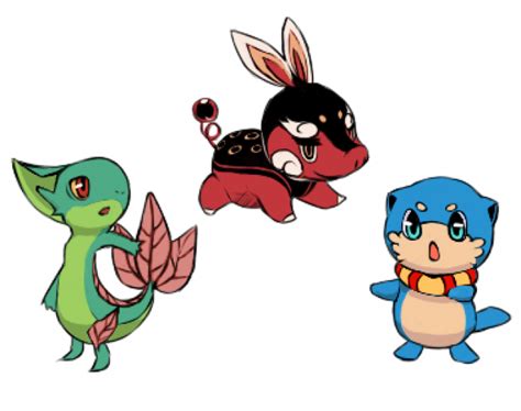 pokemon black and white starters fully