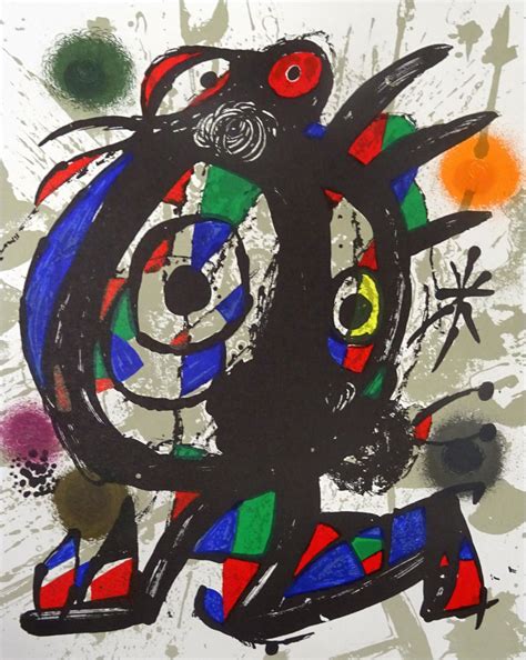 Joan Miró Litografía original I Barnebys