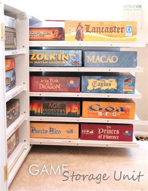 Diy Board Game Storage Unit Home Made By Carmona