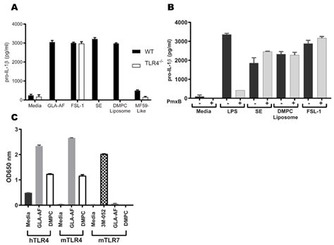 Dmpc Activates Human And Murine Tlr Pathway A Dmpc Recapitulates