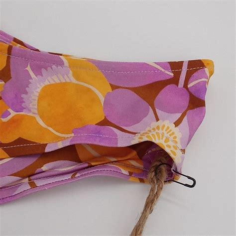 Stone Fox Swim Bikini Bottom Womens XS Nola High Cut Floral Retro Bloom