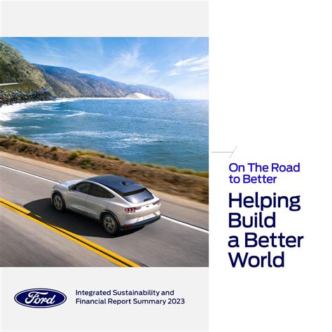 The Road To Better Ford Integrated Sustainability Financial