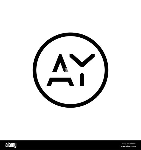 AY Logo Design Business Typography Vector Template. Creative Linked ...