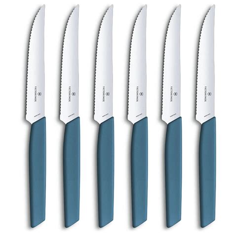 Victorinox Swiss Modern Steak Knife Blue Knivesworld Eu