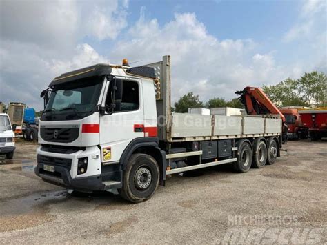 Volvo Fmx Bourron Marlotte Frankrig Brugte Lastbil Med Kran