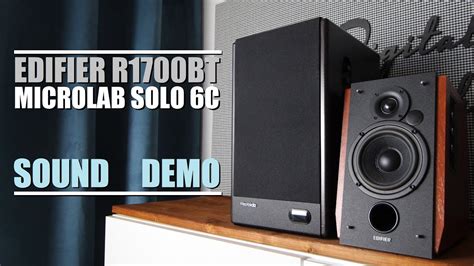 Microlab Solo 6C Vs Edifier R1700BT Sound Demo W Bass Test YouTube