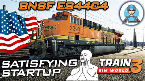 Satisfing Startup Of Bnsf Es C Loco Youtube