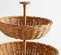 Handwoven Wicker Tiered Stand Pottery Barn