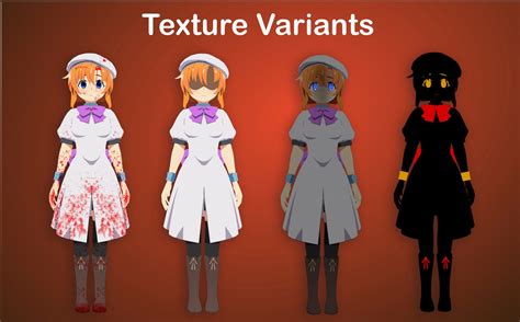 Higurashi No Naku Koro Ni Rena Vrchat 3d Model Rigged Cgtrader