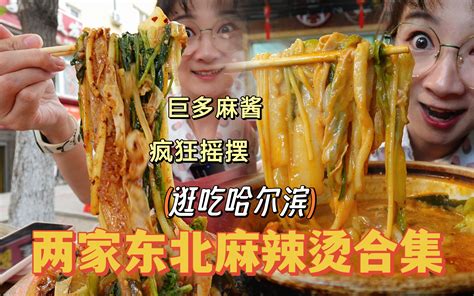 【逛吃哈尔滨】两家麻辣烫合集！黏黏糊糊多多麻酱还是15块随便装？ 逛吃小猪猪 逛吃小猪猪 哔哩哔哩视频