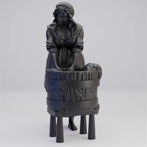 Hot Goblin 洗濯女 ミニチュア 村人フィギュア ホットゴブリン