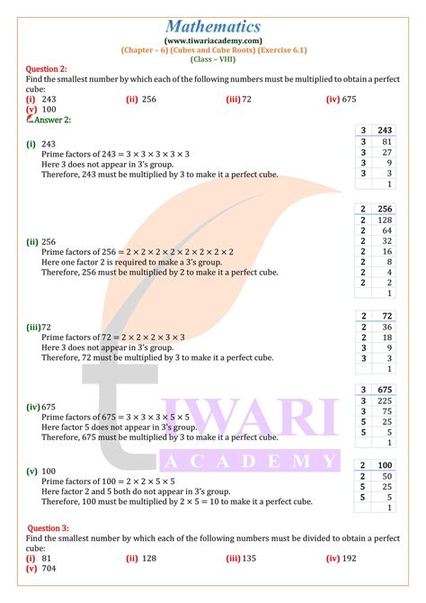 Ncert Solutions For Class 8 Maths Chapter 6 Exercise 6 1