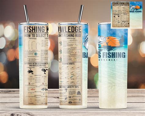 Fishing Knowledge Fishing Tumbler 20 Oz Skinny Tumbler Etsy