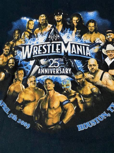 Wwe Wrestlemania 25 Mens Fashion Tops And Sets Tshirts And Polo Shirts