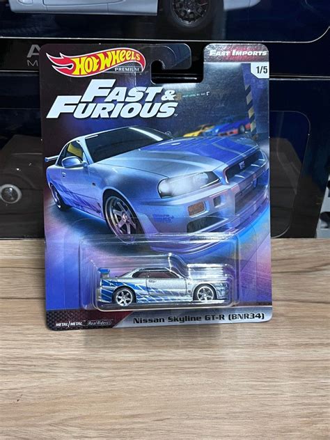 Hot Wheels Premium Car Culture Fast And Furious Nissan Skylines GTR R34 PaulWalker