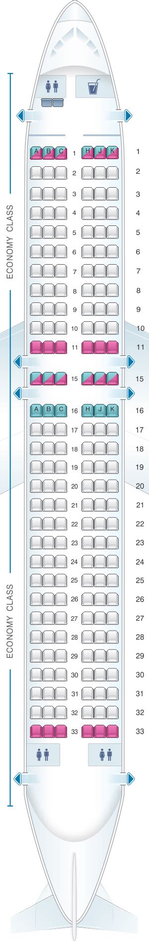 Air Transat A330 Seat Map