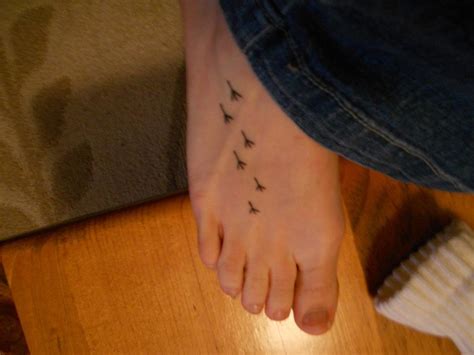 Chicken Footprint Tattoo