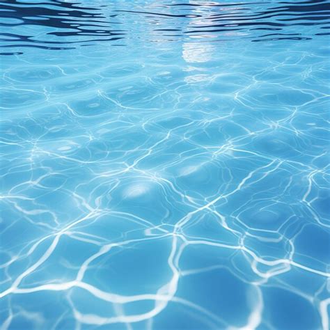 Premium Photo Clear Blue Water In A Pool With Sunlight Shining