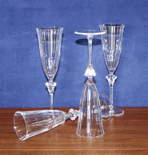 Vintage Set Of 4 CRISTAL D ARQUES DURAND Damantis Fluted Etsy