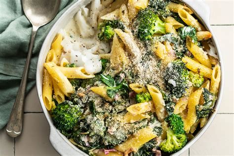 Gegratineerde Pasta Met Kabeljauw Spinazie En Broccoli Recepten 15gram