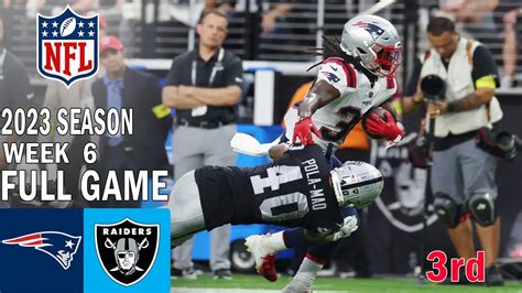 New England Patriots Vs Las Vegas Raiders Full Game Rd