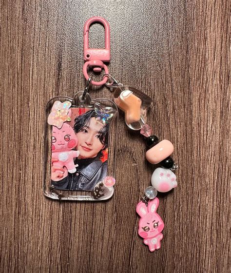 Kpop ATEEZ Seonghwa ANITEEZ Inspired Keychain Double Sided Etsy