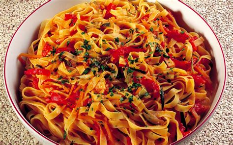 Tagliatelle With Vegetables Recipe La Cucina Italiana