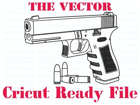 Glock Pistol Svg Vector Cut File Cricut Silhouette Etsy M Xico