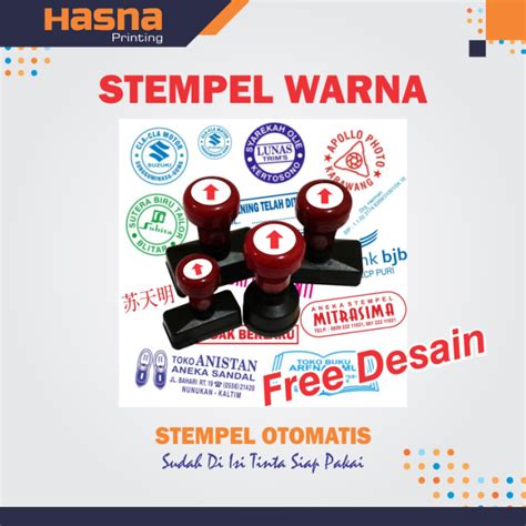 STEMPEL FLASH, STEMPEL CUSTOM, STEMPEL OTOMATIS, STEMPEL TTD | Lazada ...