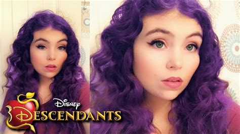 Descendants Mal Makeup And Hair Tutorial Youtube