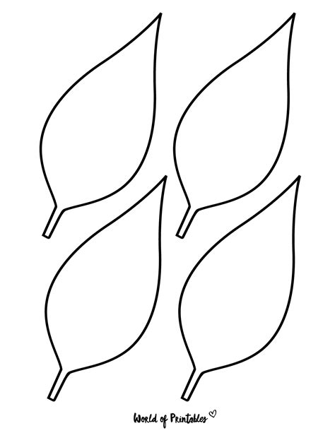 Leaf Outline Printable