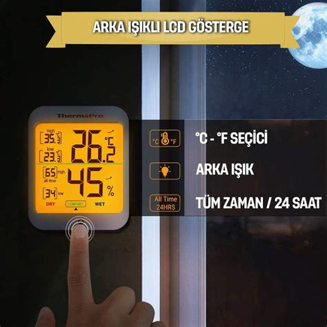 Thermopro Tp Termometre I Mekan Dijital Is Ve Nem L Er Fiyat